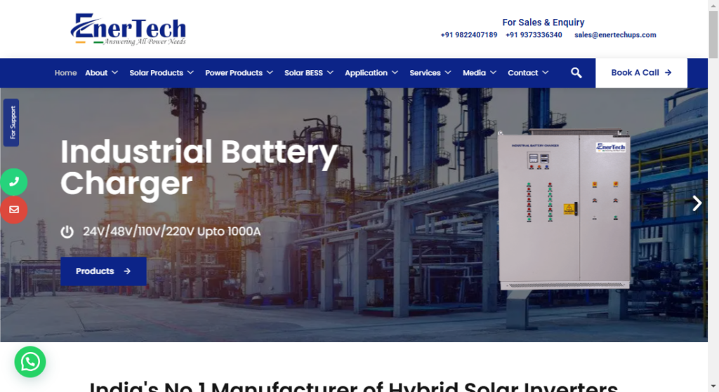 Enertech UPS Solutions - Reliable power backup and UPS systems for uninterrupted business operations.